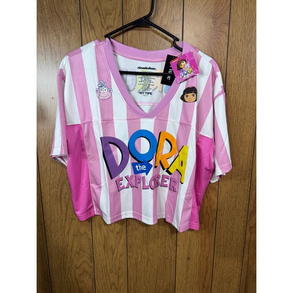 Nickelodeon Dora the Explorer Cropped Soccer Jersey Size 2XL NWT